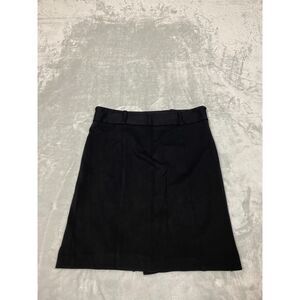 Kenneth Cole New York Pencil Skirt Sz 4P Petite Black Side Zip Stretch Workwear